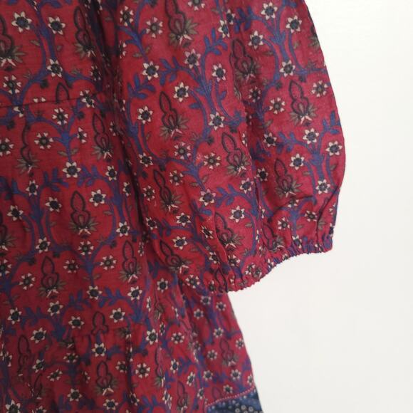 NEW Anthropologie Diyana Tiered Tunic Dress Voluminous Floral Women Medium - Picture 7 of 13